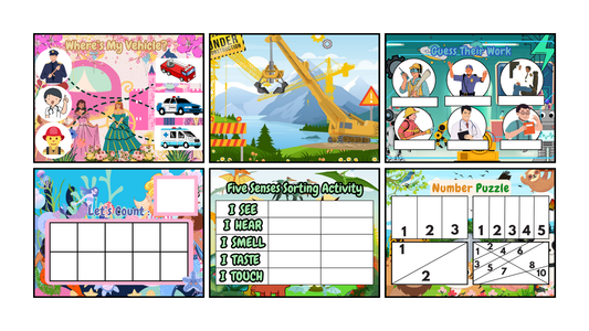 Busy Book Mega Bundle – 320 Pages Printable Learning Activities (PDF & PNG)