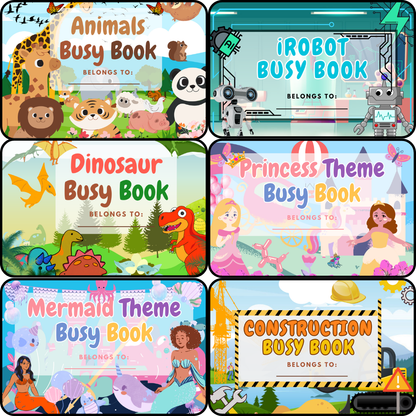 Busy Book Mega Bundle – 320 Pages Printable Learning Activities (PDF & PNG)